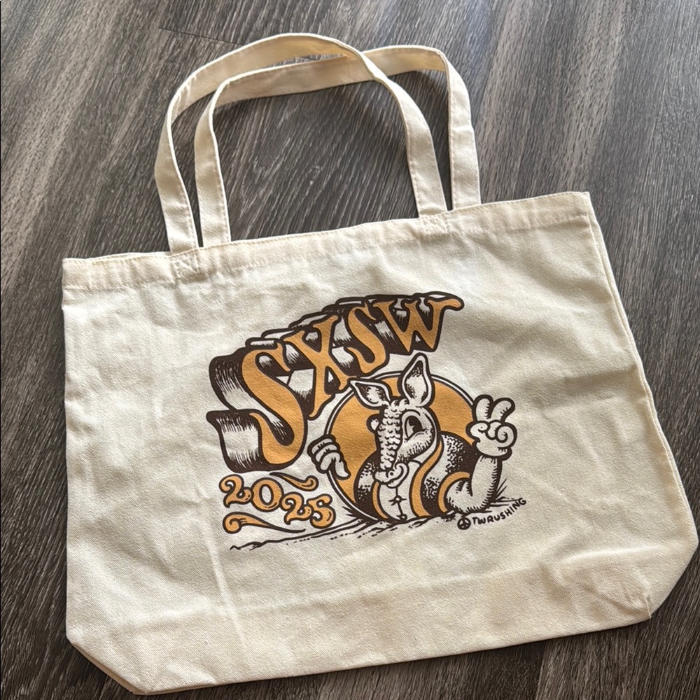SXSW 2025 Cream Tote Bag